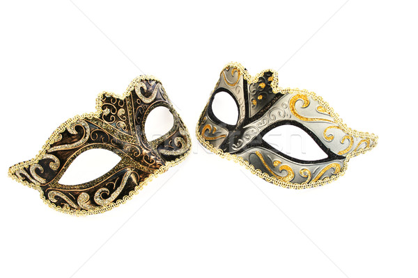 Karneval Masken isoliert weiß abstrakten Reise Stock foto © ruzanna