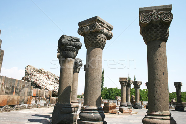 Cattedrale rovine Armenia unesco mondo patrimonio Foto d'archivio © ruzanna