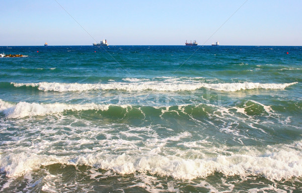 Marin bleu mer vagues navire [[stock_photo]] © ruzanna