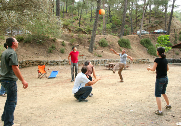 Stock photo: People playing ball