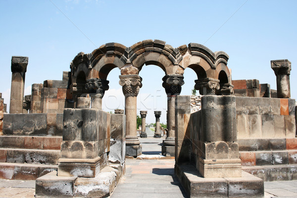 Katedral ören Ermenistan unesco dünya miras Stok fotoğraf © ruzanna