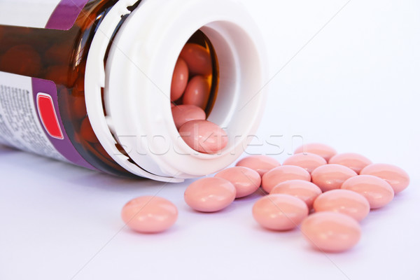 Médicos contenedor gris ayudar rosa farmacia Foto stock © ruzanna