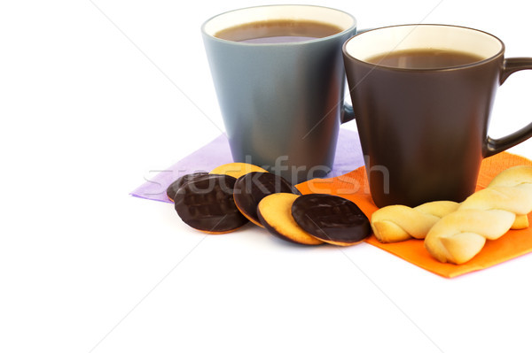 Cups of tea and cookies Stock photo © ruzanna