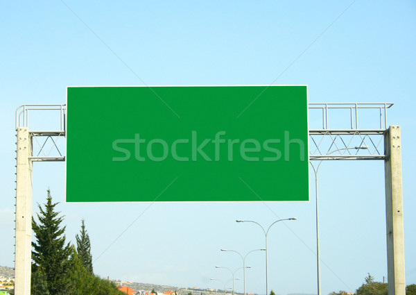 Reklam panoları boş ilan panosu karayolu towers iş Stok fotoğraf © ruzanna