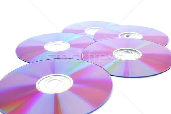 Dvds on white Stock photo © ruzanna