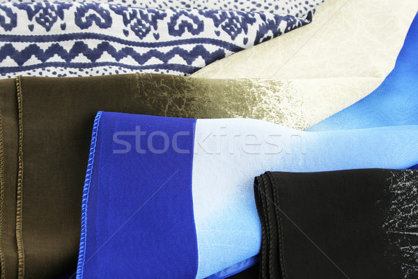 Tissu coloré mode résumé design noir [[stock_photo]] © ruzanna