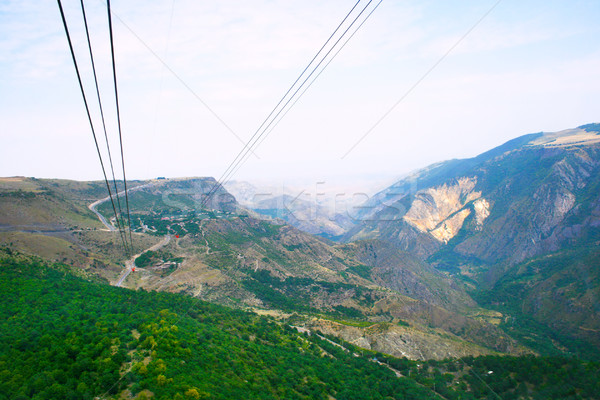 Landscape view from ropeway altitude Stock photo © ruzanna