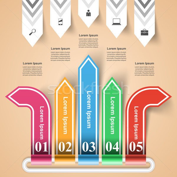 Absztrakt 3D digitális illusztráció infografika üzlet infografika Stock fotó © rwgusev