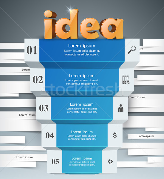 Help 3d business infographics. Stock photo © rwgusev