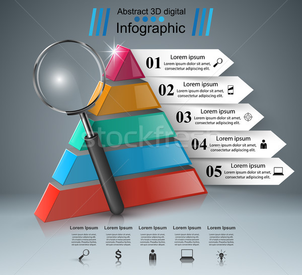 Сток-фото: бизнеса · Инфографика · икона · реалистичный