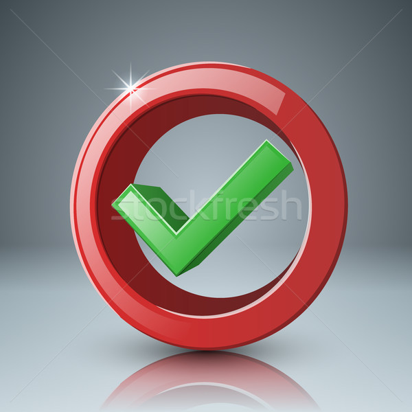 Ok, yes, Switch icon. Abstract business infographic. Stock photo © rwgusev