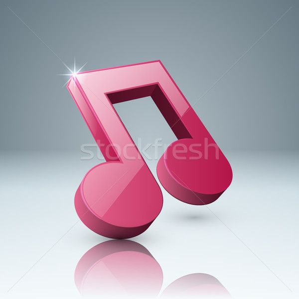 Music education Infographic. Note icon. Stock photo © rwgusev