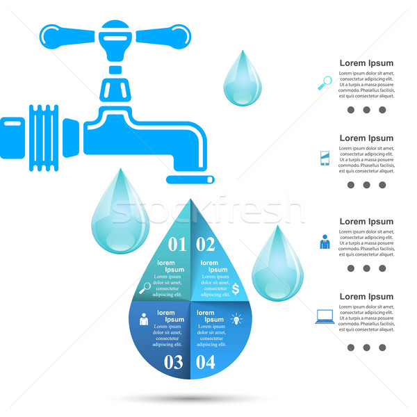 Сток-фото: водопроводной · икона · бизнеса · Инфографика · иллюстрация