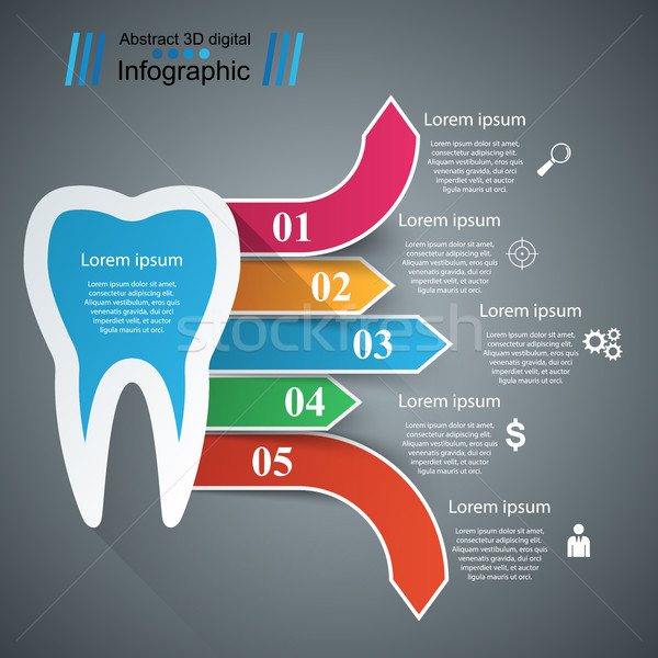 Business Infografiken Zahn Symbol Origami Stil Vektor Grafiken C Alexandr Gusev Rwgusev Stockfresh