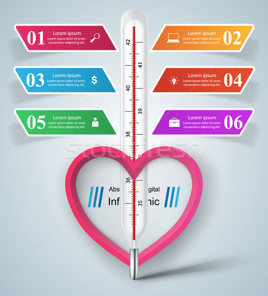 Affaires illustration santé température fond signe [[stock_photo]] © rwgusev