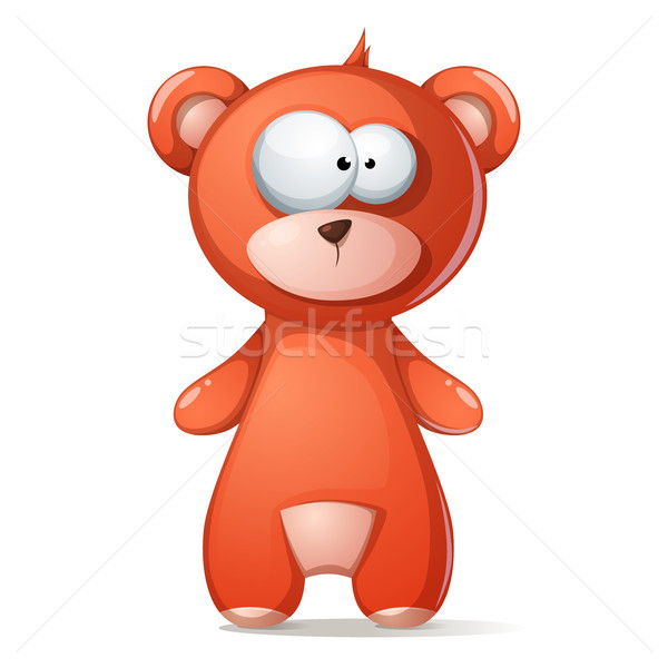 Cute grappig bruine beer grizzly teddy vector Stockfoto © rwgusev