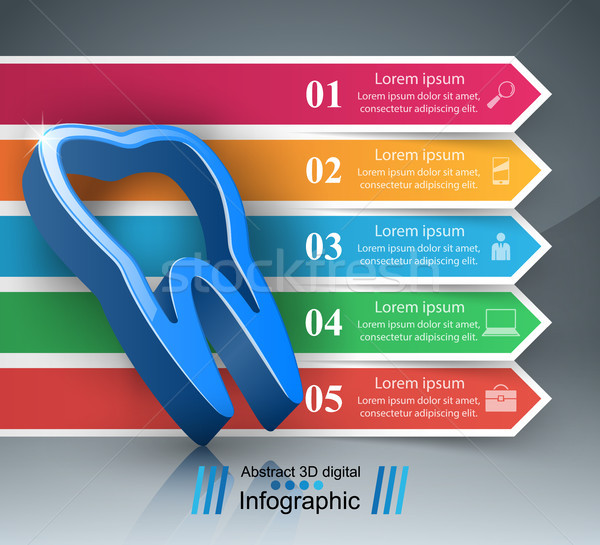 üzlet infografika fog ikon origami stílus Stock fotó © rwgusev