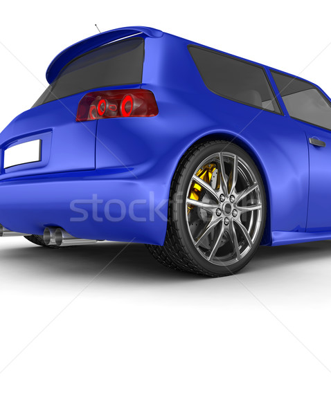 Sportwagen 3d render Design Metall Geschwindigkeit schwarz Stock foto © rzymu