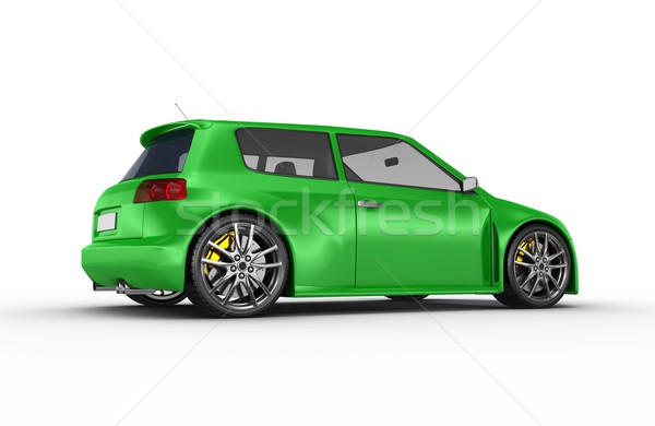 Sportwagen 3d render Design Metall Geschwindigkeit schwarz Stock foto © rzymu