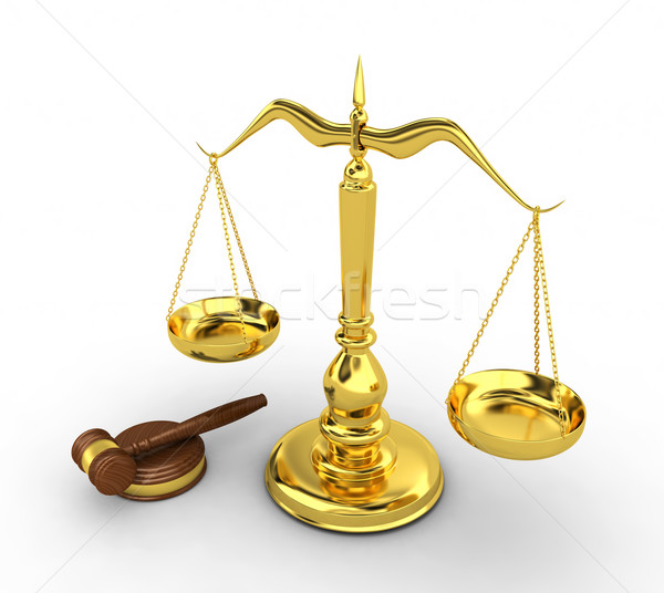 Maßstab 3d render Web Recht Richter Gleichgewicht Stock foto © rzymu
