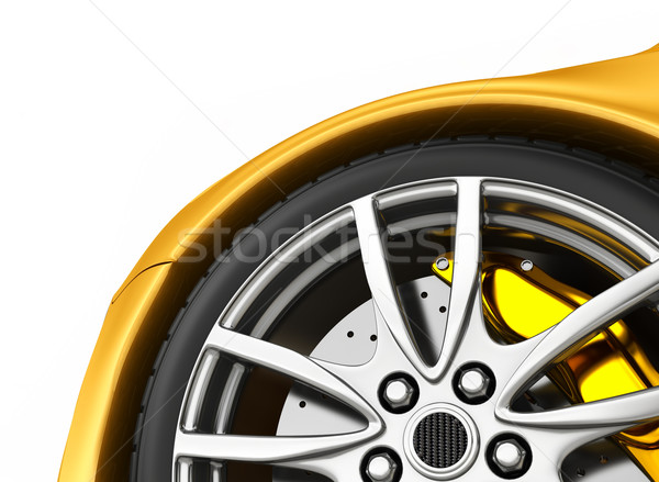 Reifen Legierung Rad 3d render Auto Sport Stock foto © rzymu