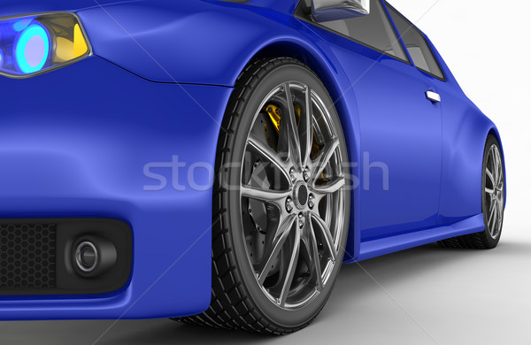 Sportwagen 3d render Design Metall Geschwindigkeit schwarz Stock foto © rzymu