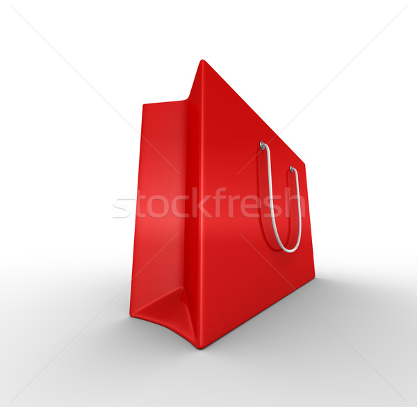 Red gift bag Stock photo © rzymu