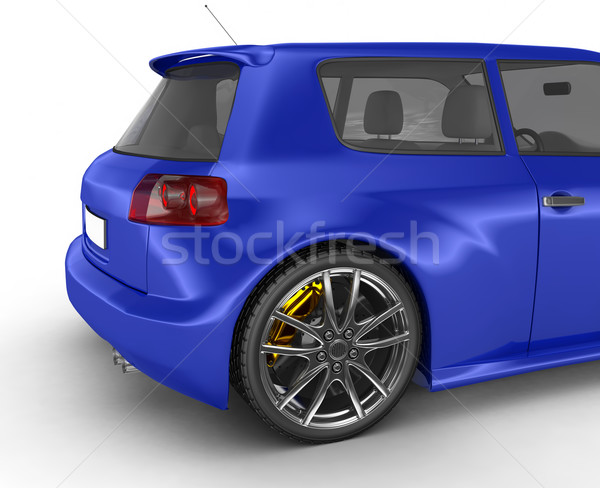 Sportwagen 3d render Design Metall Geschwindigkeit schwarz Stock foto © rzymu