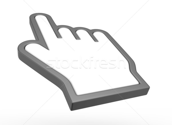 Hand Cursor 3d render Business Computer Maus Stock foto © rzymu