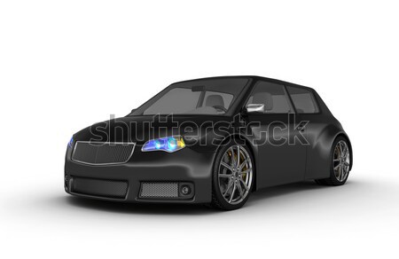 Rendu 3d design métal vitesse noir [[stock_photo]] © rzymu