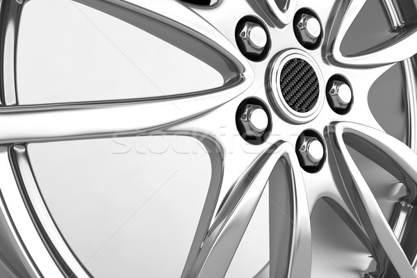 Pneu alliage roue rendu 3d voiture sport Photo stock © rzymu