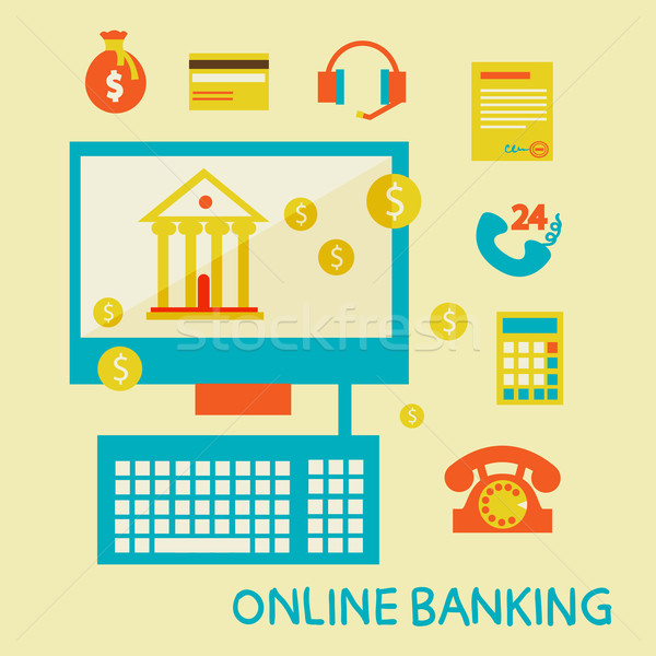Online banking Stock photo © sabelskaya