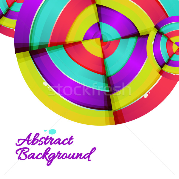 Abstract colorful rainbow curve background design. Stock photo © sabelskaya