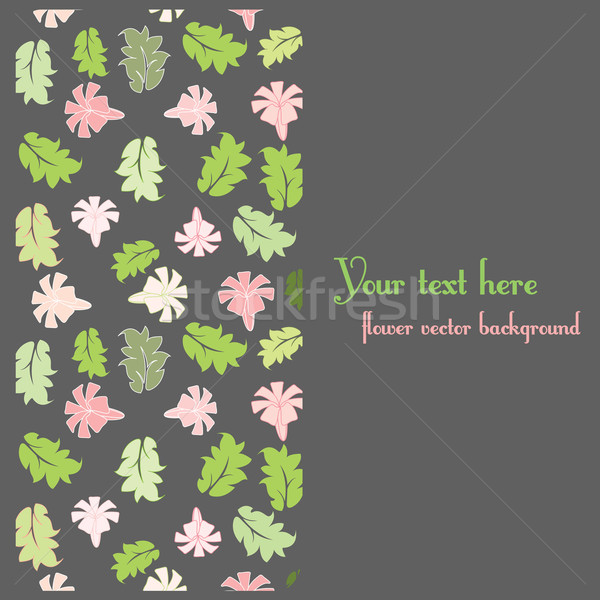 floral postcard template Stock photo © sabelskaya