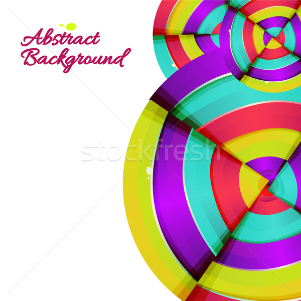 Abstract colorful rainbow curve background design. Stock photo © sabelskaya