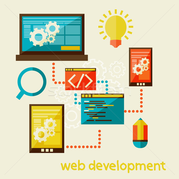 web development Stock photo © sabelskaya