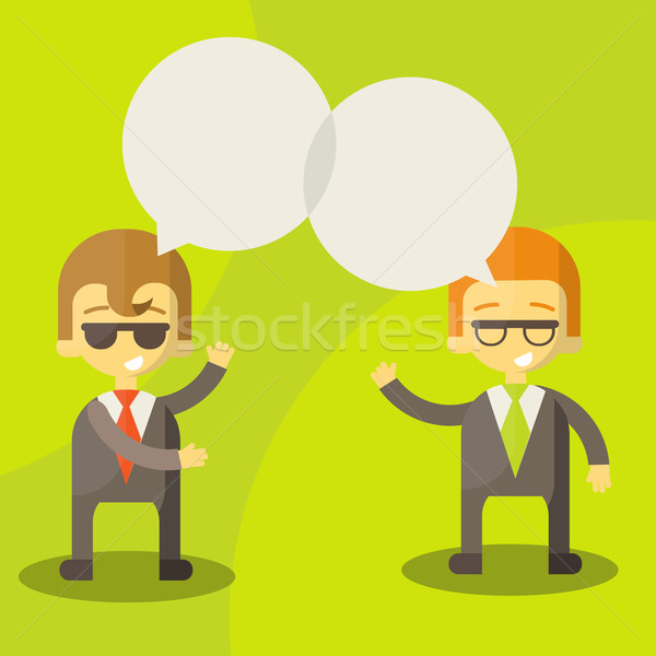 dialogue businessmen Stock photo © sabelskaya