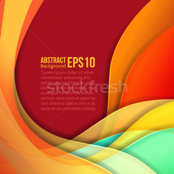 Absztrakt színes fény vektor átalakulás hullámok Stock fotó © sabelskaya