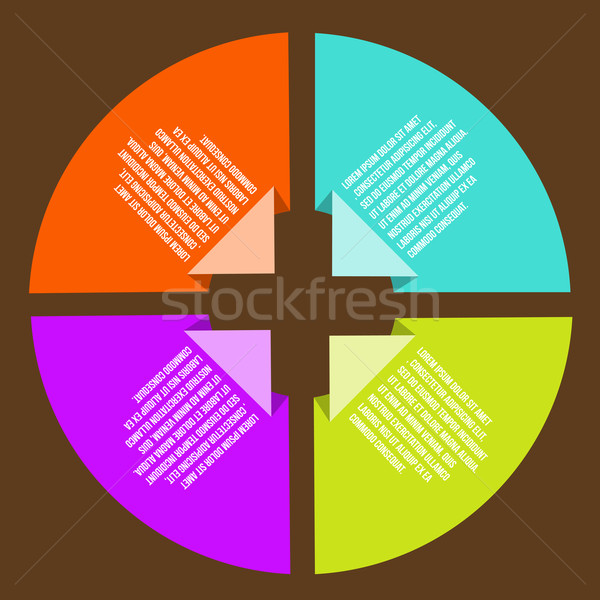 circle concepts with icons infographics Stock photo © sabelskaya