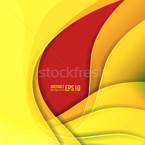 Abstract yellow light vector background. forms a smooth transition and waves. Stock photo © sabelskaya