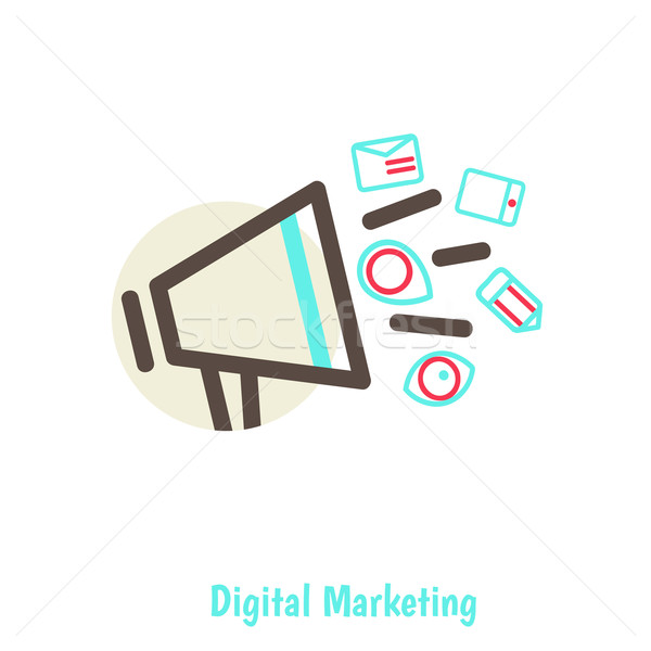 Digital marketing concept Stock photo © sabelskaya