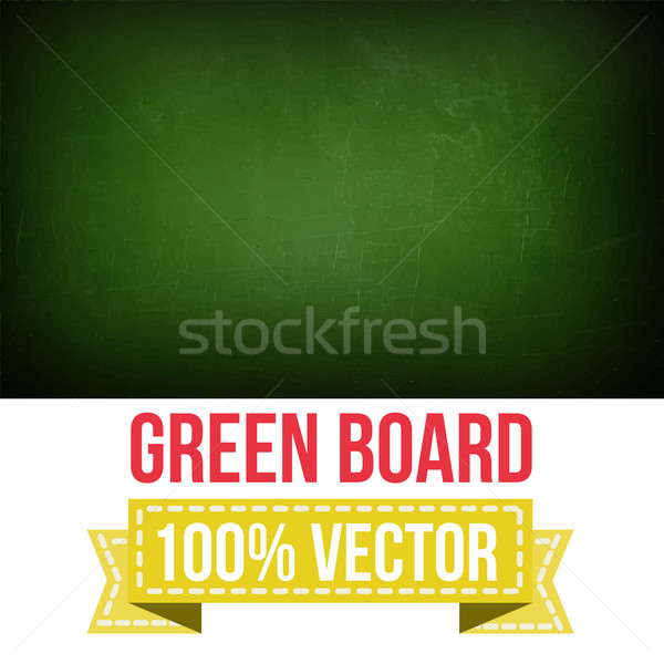 Green board with text on chalkboard.Vector Stock photo © sabelskaya