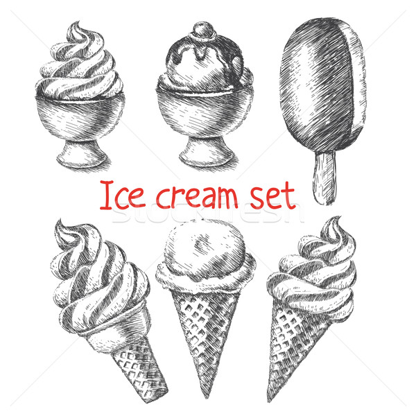 Ice cream set. Stock photo © sabelskaya