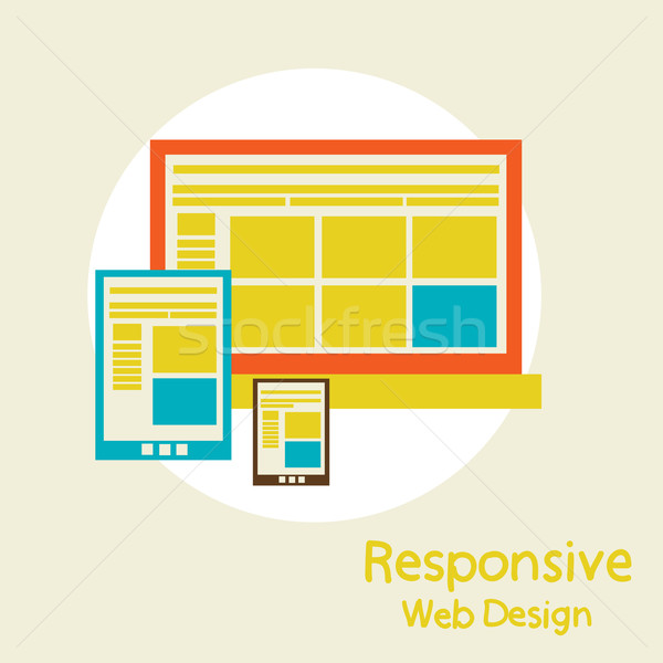 Responsive Web Design Stock photo © sabelskaya