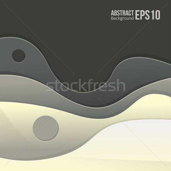 Stockfoto: Abstract · grijs · licht · vector · overgang · golven