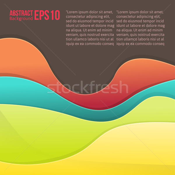 Abstract colorful light vector background. forms a smooth transition and waves. Stock photo © sabelskaya