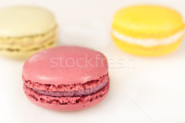 Francuski macarons kolorowy typowy Zdjęcia stock © sabinoparente