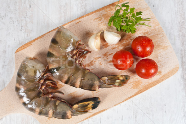 Brut crevettes fraîches grand crevettes alimentaire [[stock_photo]] © sabinoparente