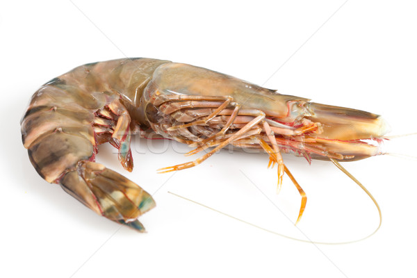 Fraîches brut grand crevettes bois alimentaire [[stock_photo]] © sabinoparente