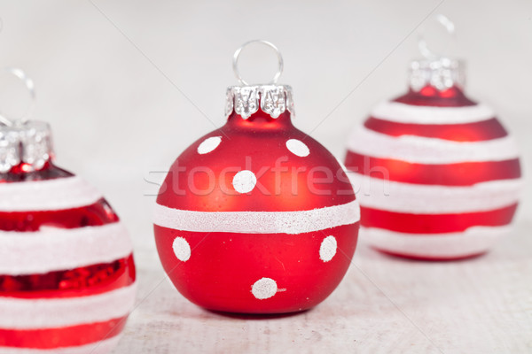 Karácsony golyók gyönyörű fa dekoráció hó Stock fotó © sabinoparente